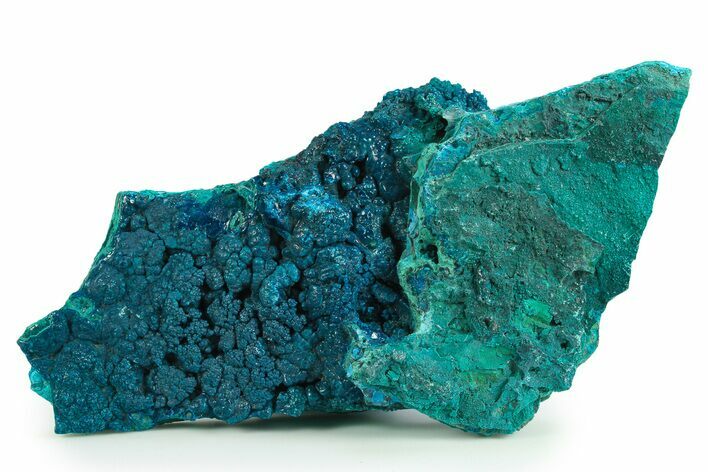 Brilliant Teal Botryoidal Chrysocolla and Malachite - Chile #299577